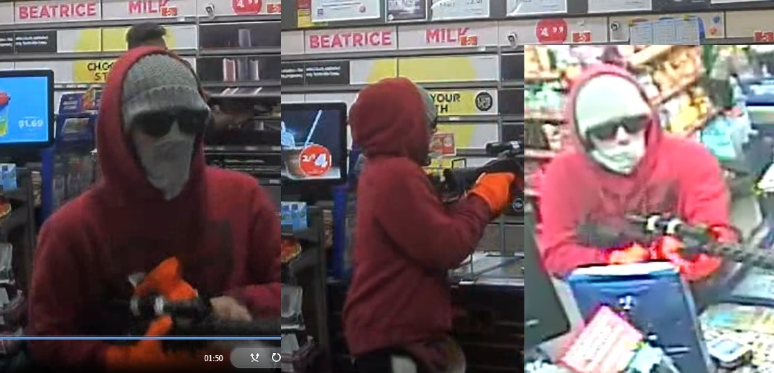 Armed Robbery – Firearm seized, suspect at large Armed Robbery – Firearm seized, suspect at large