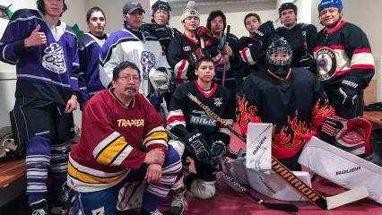 Cst. Baxter hits the ice in Fort Hope