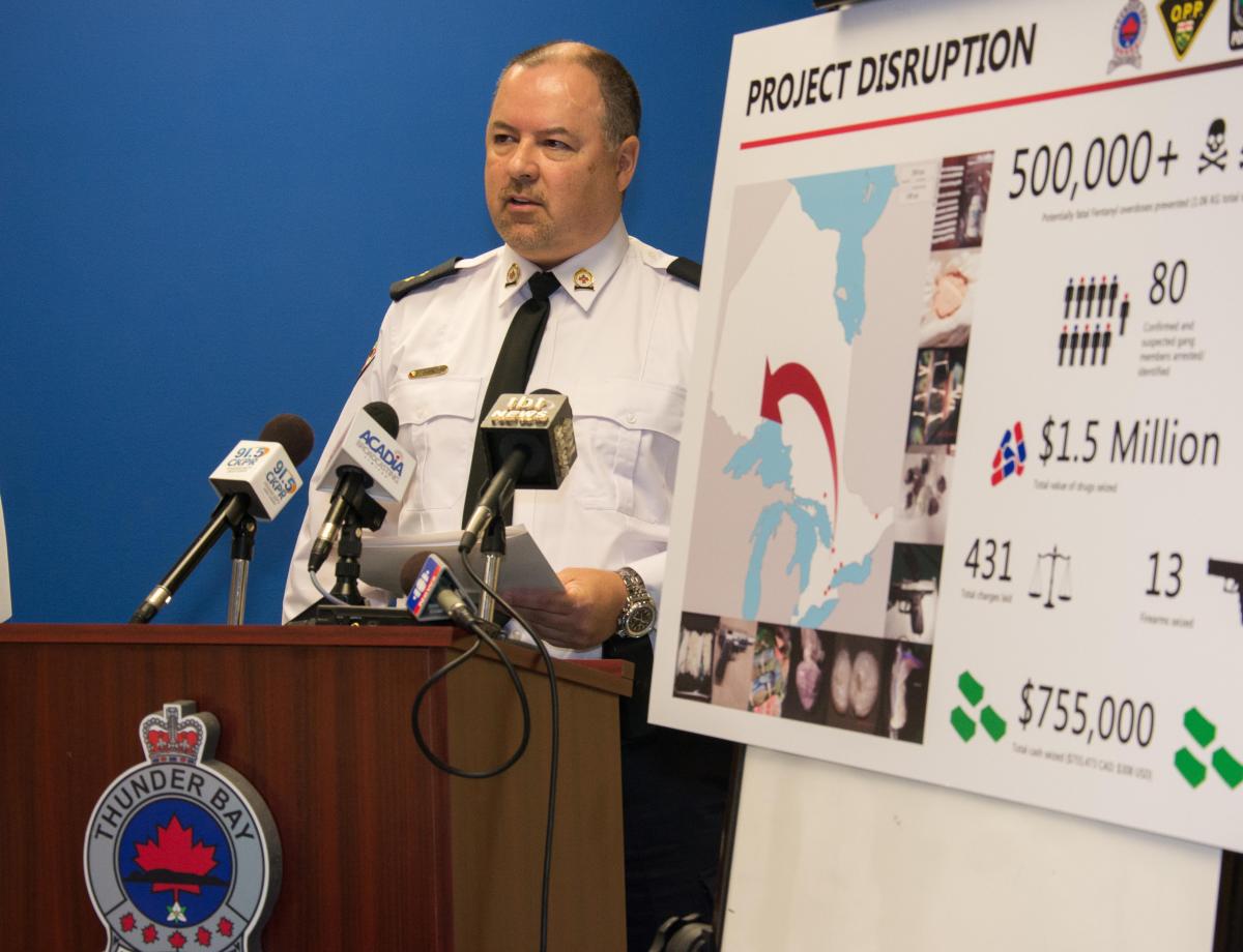 Police on Project Disruption